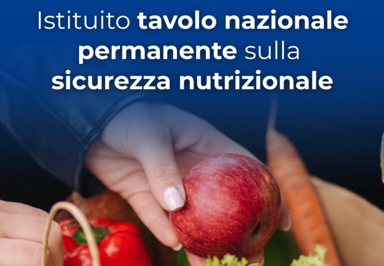 tavolo nazionale sulla sicurezza nutrizionale